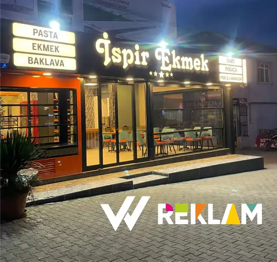 Düzce ışıklı harf tabela örneği - İspir